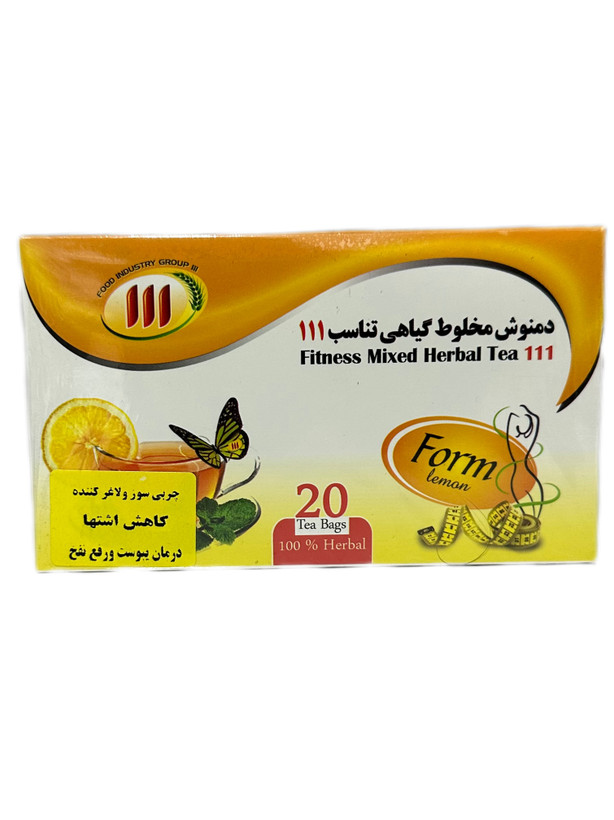 دمنوش مخلوط گیاهی تناسب ۱۱۱ (۲۰ عددی)