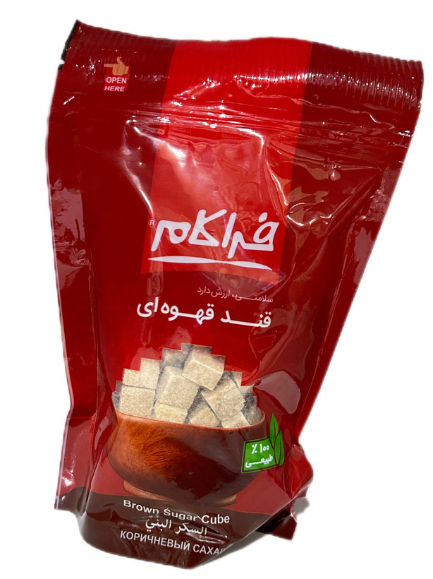 قند قهوه ای فراکام ۵۰۰ گرمی