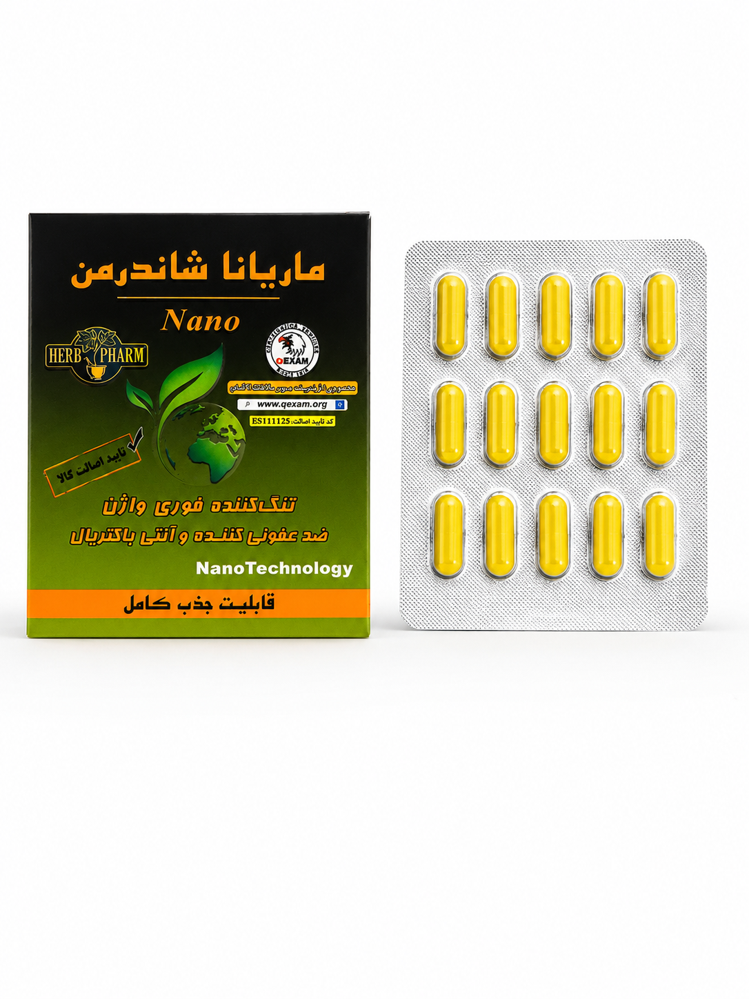 شیاف جذبی آنتی باکتریال و ضدعفونی و تنگ کننده فوری شاندرمن ۱۵ عددی (اصل)