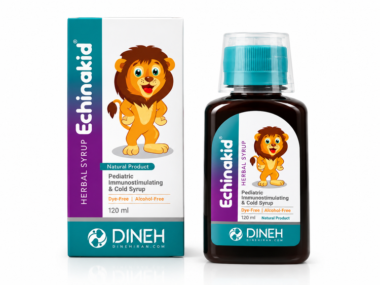 شربت گیاهی تقویت سیستم ایمنی و سرماخوردگی کودکان اکینا کید دینه ۱۲۰ میل